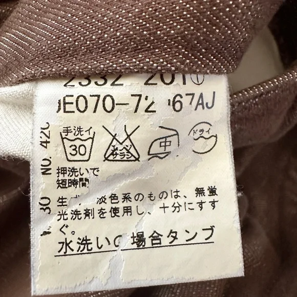 Men's Takeo Kikuchi Japan Brown Jeans Size 3